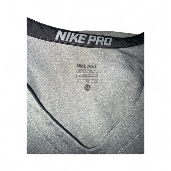 Women’s Nike Pro Dry-Fit Shirt – Gray, Size XL - Picture 2 of 5